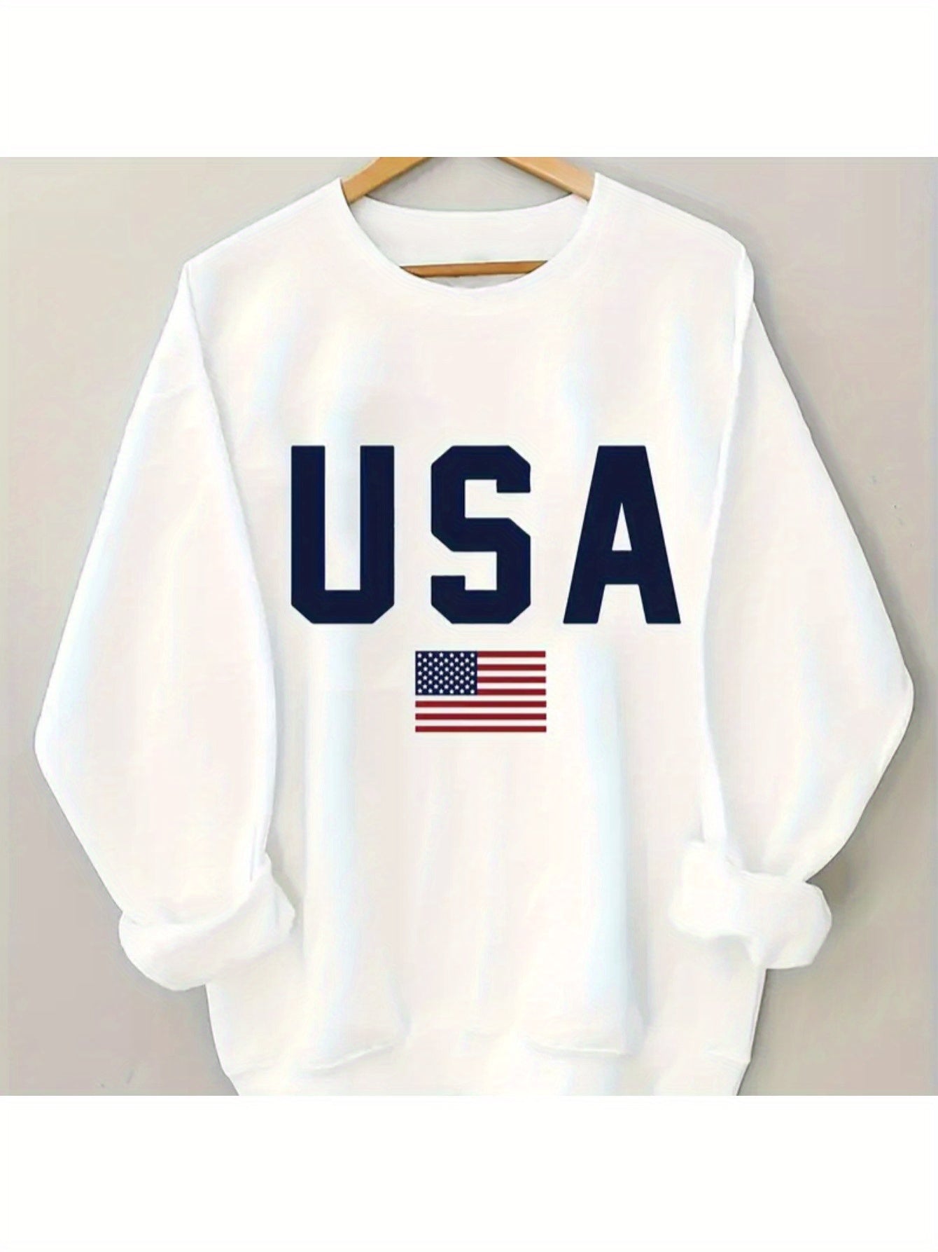 Women's Casual Crew Neck Geometric Pattern Long Sleeve Pullover for Autumn/ Winter Knit White Sweatshirt Women's Casual Crew Neck Geometric Pattern Long Sleeve Pullover for Autumn/ Winter Knit White Sweatshirt
